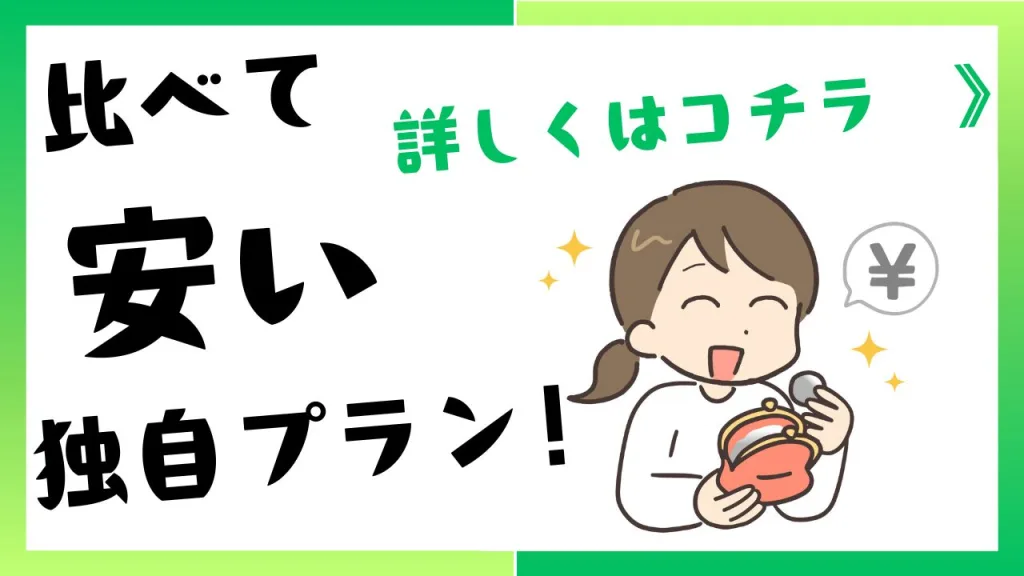 比べて安い独自プラン